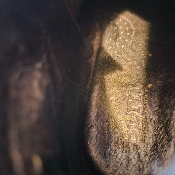 Black Born Leather Booties  8M 1" Heel - Picture 9 of 9